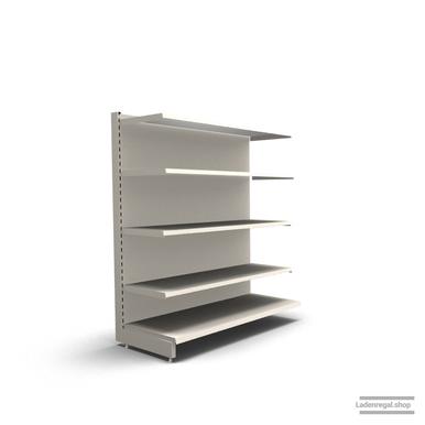 Ihr individuelles Wandregal | H 160 cm | B 125 cm | T 57 cm | 4 FB T 47 cm | RAL 9001 | Artikelnummer: AF-125-160-57-4-47-J