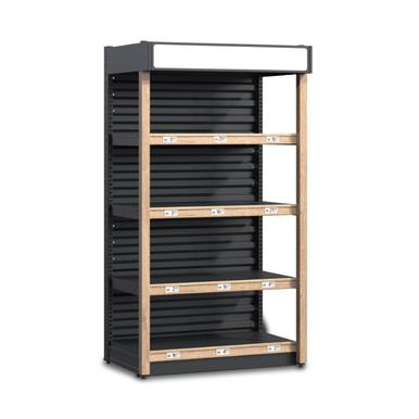 Wein- und Spirituosenregal | H 208 cm | B 100 cm | T 55 cm | Artikelnummer: SR-BG-GET-TYP1