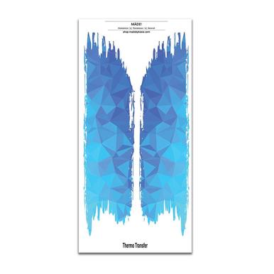 Pinselstrich Bügelbilder | 2 Bügelbilder je ca.  27,5 x 6,5 cm  | Artikelnummer: 1888-1815-6726 -5