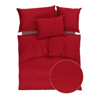 Seersucker Bettwäsche rot | 65x65cm | Artikelnummer: 0101        