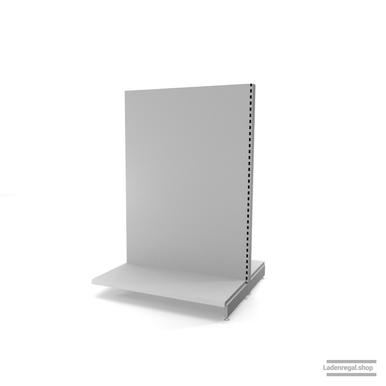 Ihr individuelles Gondelregal | H 180 cm | B 125 cm | T 2x 57 cm | 0 FB | RAL 7035 | Artikelnummer: AFGR-125-180-57-0-37-L