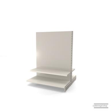 Ihr individuelles Gondelregal | H 160 cm | B 125 cm | T 2x 57 cm | 2 FB T 37 cm | RAL 9001 | Artikelnummer: AFGR-125-160-57-2-37-J