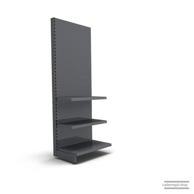 Ihr individuelles Wandregal | H 210 cm | B 66,5 cm | T 47 cm | 2 FB T 37 cm | RAL 7015 | Artikelnummer: AF-665-210-47-2-37-S