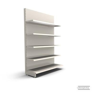 Ihr individuelles Wandregal | H 210 cm | B 125 cm | T 47 cm | 4 FB T 37 cm | RAL 9001 | Artikelnummer: AF-125-210-47-4-37-J