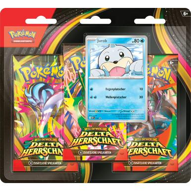 Pokémon 3-Pack-Blister Mega-Entwicklung: Delta-Herrschaft | voraussichtlich lieferbar ab 06.11.26 | Artikelnummer: 0196214144088