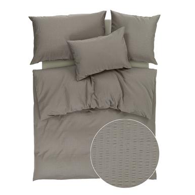 Seersucker Bettwäsche grau | 240x240cm | Artikelnummer: 0006      