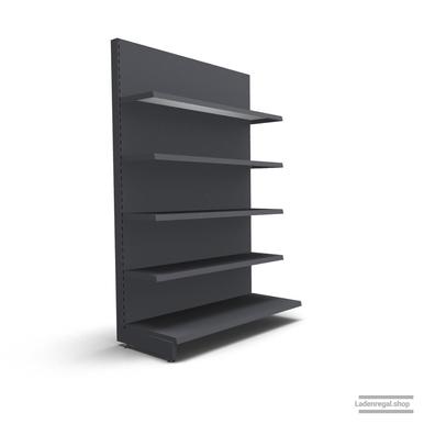 Ihr individuelles Wandregal | H 210 cm | B 125 cm | T 57 cm | 4 FB T 37 cm | RAL 7015 | Artikelnummer: AF-125-210-57-4-37-S