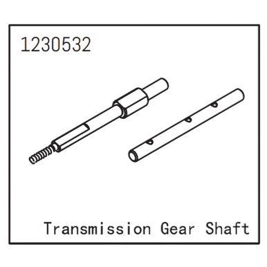 Absima Getriebe-Zahnradwelle #1230532 | z.b. für den :Absima Crawler CR3.4 | Artikelnummer: AB1230532