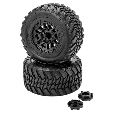 Switchback Reifen auf Shuttle Felge Platinum Compound (2) JConcepts TRX Rustler 2WD hinten / 4x4 v/h |  | Artikelnummer: JCO4075-39812