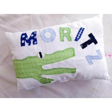 Krokodil-Kissen mit Namen |  | Artikelnummer: 022-3