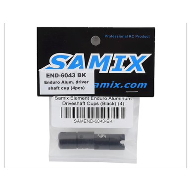 Samix Alum. Antriebswelle Endkappen 4Stk. schwarz Enduro | z.b. für Enduro RC | Artikelnummer: SAMIXEND-6043BK