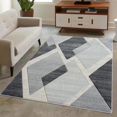 Bonito Teppich 80 x 150 cm grey |  | Artikelnummer: bonito-7167-grey-80x150