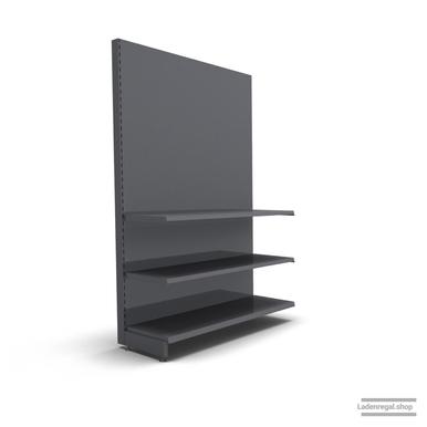 Ihr individuelles Wandregal | H 210 cm | B 125 cm | T 47 cm | 2 FB T 47 cm | RAL 7015 | Artikelnummer: AF-125-210-47-2-47-S