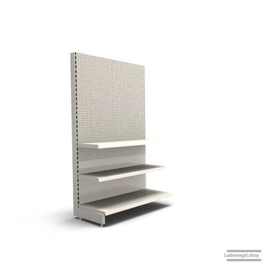 Ihr individuelles Lochrückwandregal | H 180 cm | B 100 cm | T 47 cm | 2 FB T 37 cm | RAL 9001 | Artikelnummer: AF-100-180-47-2-37-LRW-J