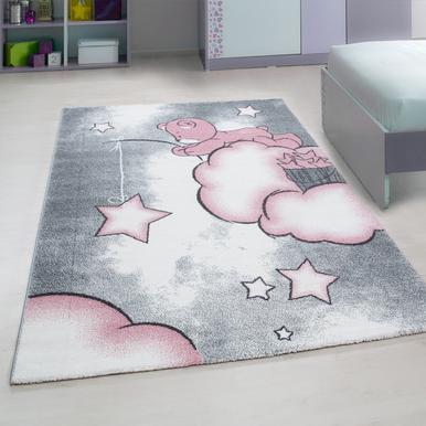 Kids Teppich 120 x 120 cm pink |  | Artikelnummer: KIDS1201200580PINK