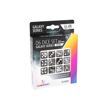 Galaxy Series - Moon - D6 Dice Set 16 mm | GAMEGEN!C | Artikelnummer: 4251715405178