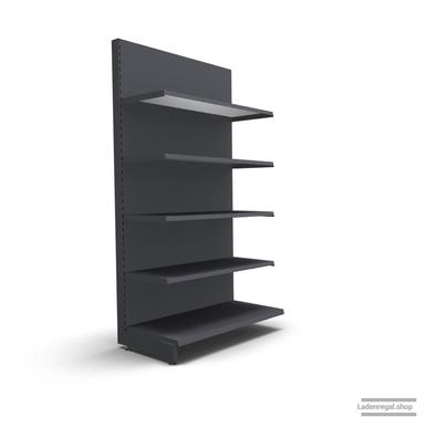 Ihr individuelles Wandregal | H 210 cm | B 100 cm | T 57 cm | 4 FB T 47 cm | RAL 7015 | Artikelnummer: AF-100-210-57-4-47-S