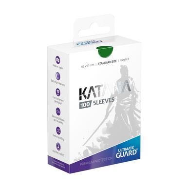 Katana Sleeves Standard Size Green | Ultimate Guard | Artikelnummer: 426025007379