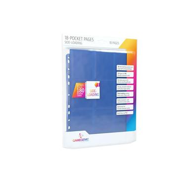 Sideloading 18-Pocket Pages 10 pcs pack Blue | Gamegenic | Artikelnummer: 4251715403259