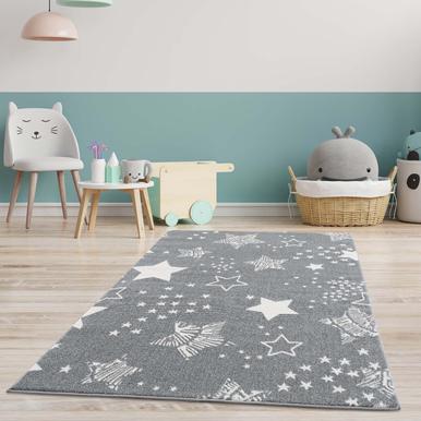 Anime Teppich 140 x 200 cm |  | Artikelnummer: anime-9387-grey-140x200