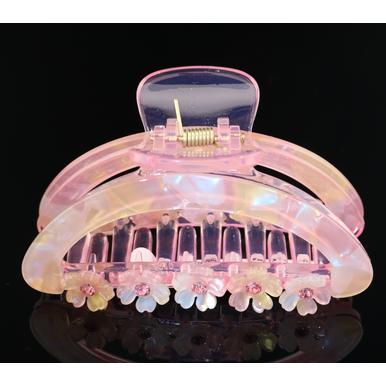 Rosa Blumenspange / Pink Flowers Clip | Haarspange / Hair Clip | Artikelnummer: 2224-5141-3233