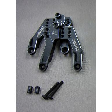 SAmix Dämpferplatte schwarz hinten SAMIX Axial SCX10-2  | z.b. für SCX2 | Artikelnummer: 2501-8778-4786