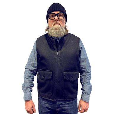 Deck Vest | Slouchy Black | Size Large | Sample Sale | Artikelnummer: 0110-8581-2436