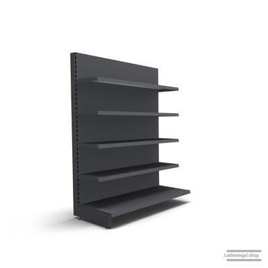 Ihr individuelles Wandregal | H 180 cm | B 125 cm | T 57 cm | 4 FB T 37 cm | RAL 7015 | Artikelnummer: AF-125-180-57-4-37-S