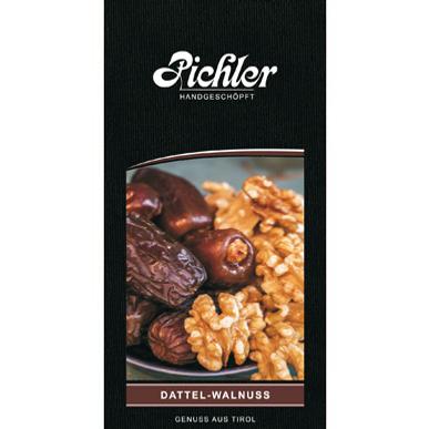Dattel Walnuss | 100 g-Tafel | Artikelnummer: dattelwalnuss100