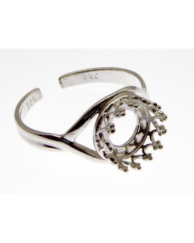 2Stk. 925 Silber Ring Rohling 8mm Fassung  |  | Artikelnummer: 8680SH