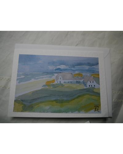 Friesenhaus Sylt aquarelliert, digitalisiert und als Kunstkarte fertig gestellt |  | Artikelnummer: 36-2009