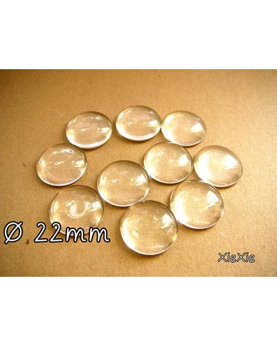20 Stk. Glas Cabochon 22 mm Sondergröße |  | Artikelnummer: 64658547