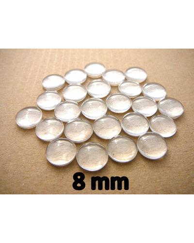 100 Stk. Glas Cabochon 8 mm Durchmesser |  | Artikelnummer: 43713810