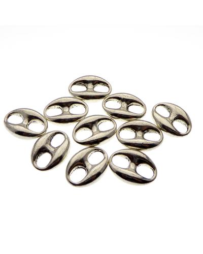 5Stk. Verbinder massiv 20x15mm silberfarben |  | Artikelnummer: VB409