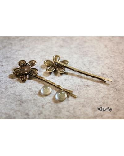 12Stk. Haarnadeln für 10mm Cabochons |  | Artikelnummer: T15