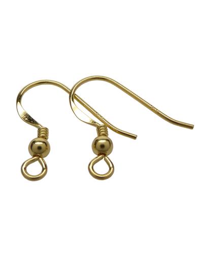 10 Stk. Ohrhaken 925 Silber vergoldet |  | Artikelnummer: 7009G