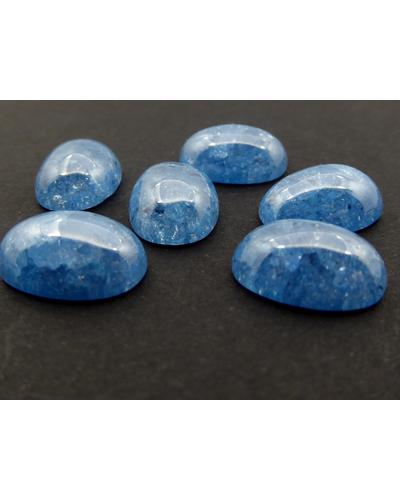 4 Stück Ice Zirkon 10x14mm oval Cabochon Azulin |  | Artikelnummer: 10IZ1014mm