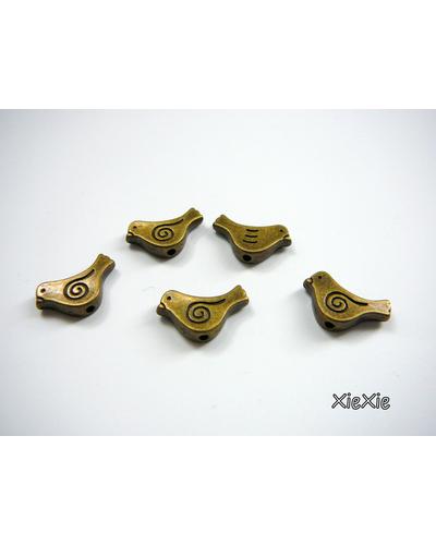 20 Stk.Metall Perlen Taube |  | Artikelnummer: 886