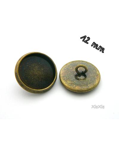 12 Stk. Knopfrohlinge für 12mm Cabochon's |  | Artikelnummer: 45546958