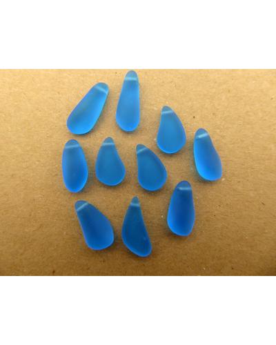 10 Stk. Seeglas Anhänger mini blau |  | Artikelnummer: SG45