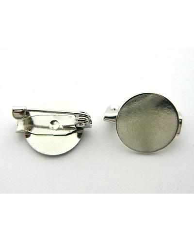 25 Stk, Broschenrohlinge ca.15mm Ø |  | Artikelnummer: 54000851