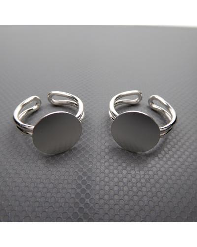 2 Stück 925 Sterling Silber Ringrohlinge 12mm Klebefläche Pad zum kleben |  | Artikelnummer: SAN36