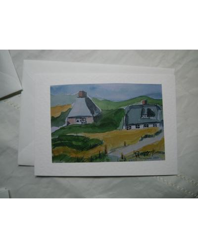 Friesenhaus Sylt Hörnum aquarelliert, digitalisiert und als Kunstkarte fertig gestellt (Kopie) |  | Artikelnummer: 34-2009