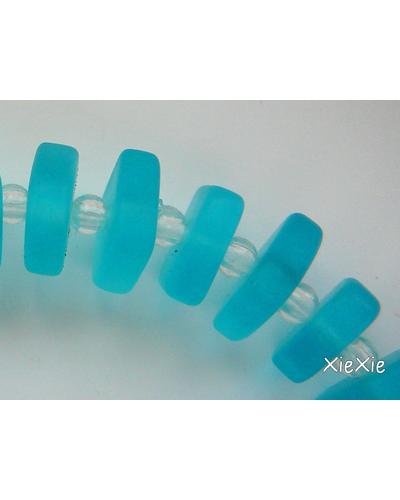 1 Strang  Meerglas Perlen quadratisch |  | Artikelnummer: 850