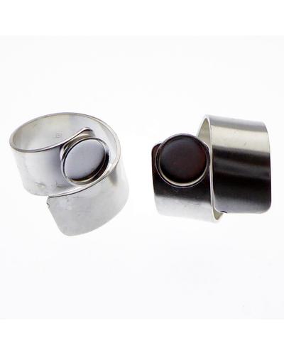 2 Stück 925 Sterling Silber Ring Rohling mit 8mm Fassung |  | Artikelnummer: SAN20