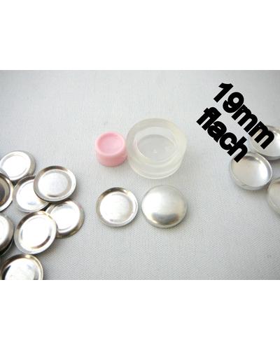 50Stk. Knopfrohlinge Ø 19mm Rückseite Ohne Öse |  | Artikelnummer: 36976169