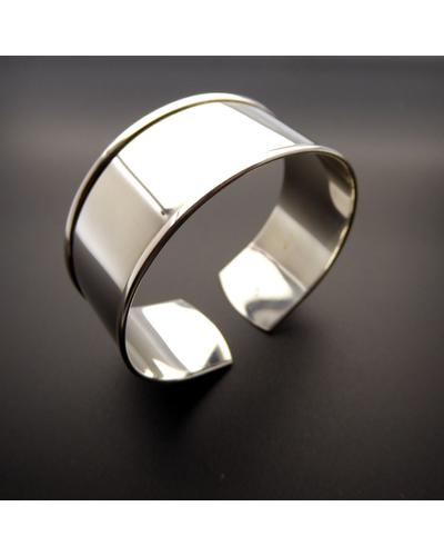 925 Sterling Silber Armreif Rohling 23mm breit e) |  | Artikelnummer: SAN16