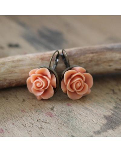 Rose in Coralle  | Ohrringe | Artikelnummer: 0043