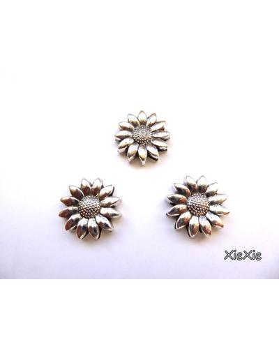 3 Stk, Schiebeperle Blume f. 10x2mm Leder |  | Artikelnummer: 037