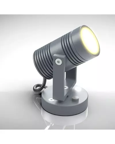 Lumibeam Leseleuchte Alu-Silber  | LumiCoin Spotstrahler - Leseleuchte kaltweiss - Gehäuse Silber | Artikelnummer: WoN-LUMI-LB2-D-40-Si-kalt